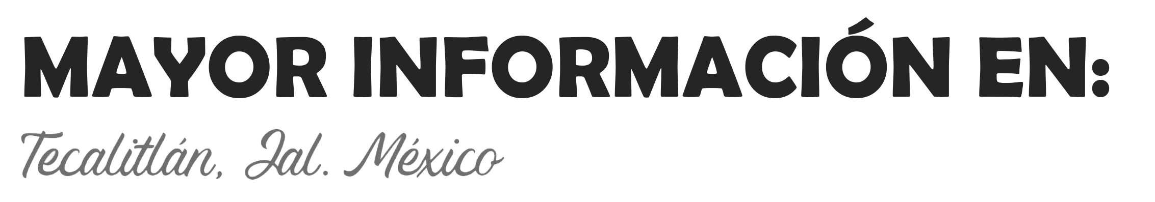 Más información